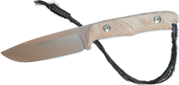 Chris Reeve Knives Chris Reeve Natural Canvas Micarta Backpacker Drop Point (BPR-1001)