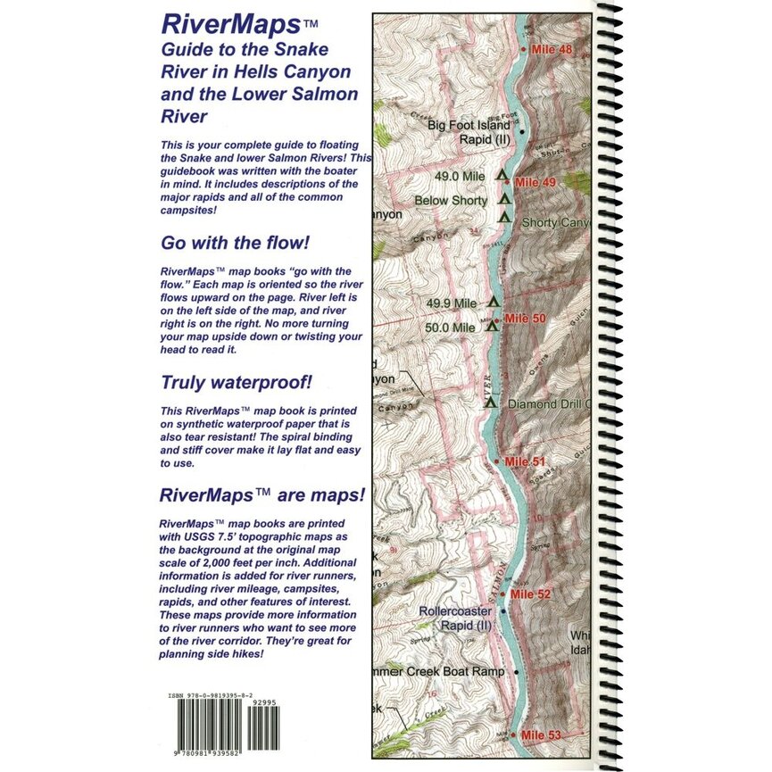 RiverMaps Guide to the Snake River in Hells Canyon and the Lower Salmon River