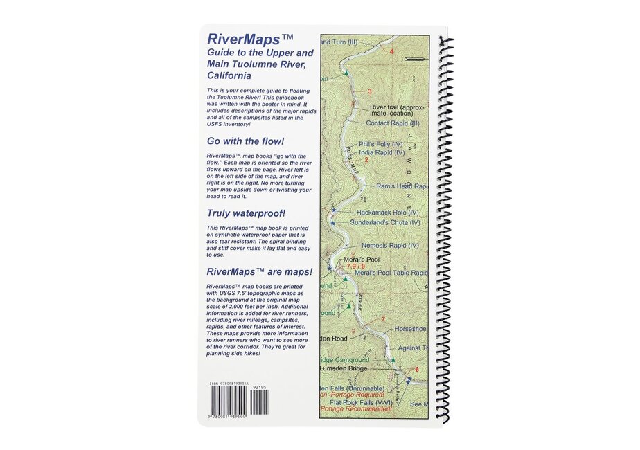 RiverMaps Cherry Creek & Tuolomne River Guide Book