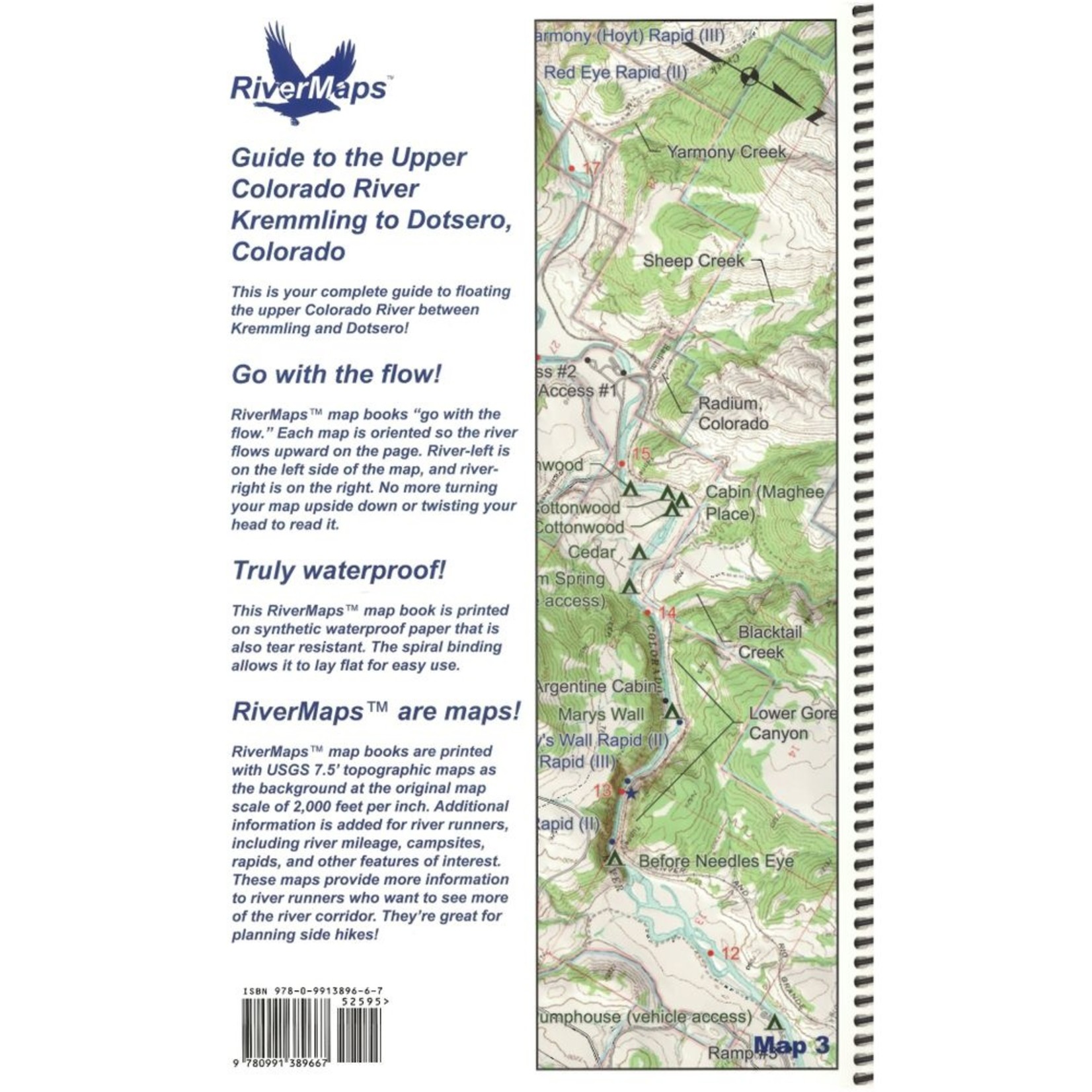 Rivermaps RiverMaps Upper Colorado  2nd Edition River Guide Book