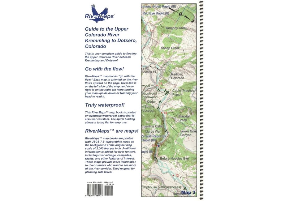 RiverMaps Upper Colorado  2nd Edition River Guide Book