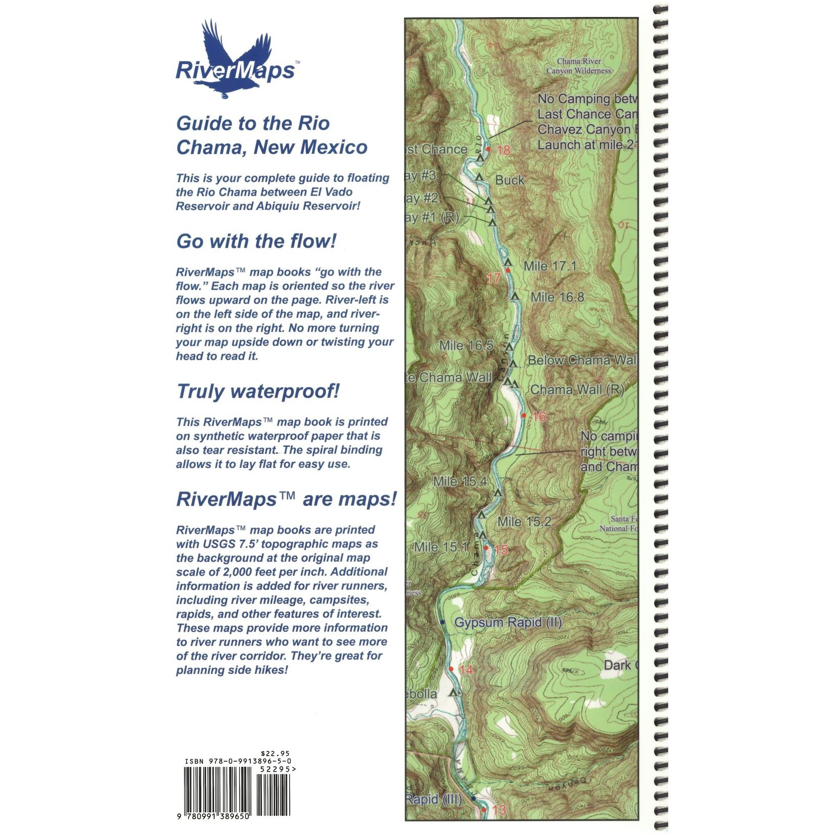 Rivermaps RiverMaps Rio Chama New Mexico Guide Book