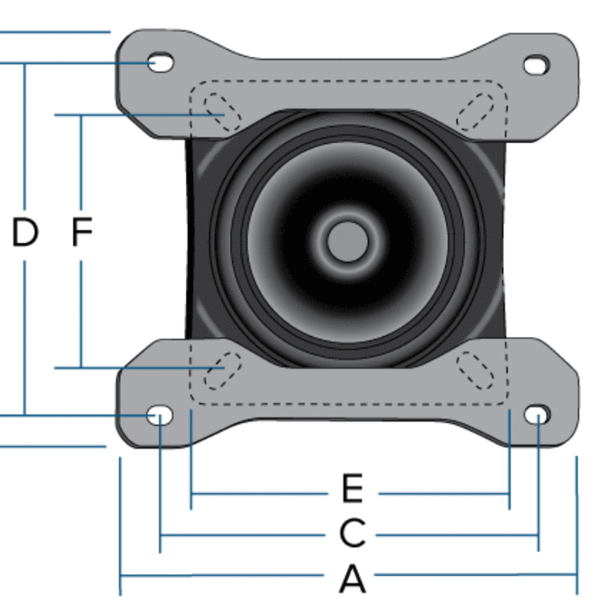 NRS Swivel and Plates for Padded Raft Seats