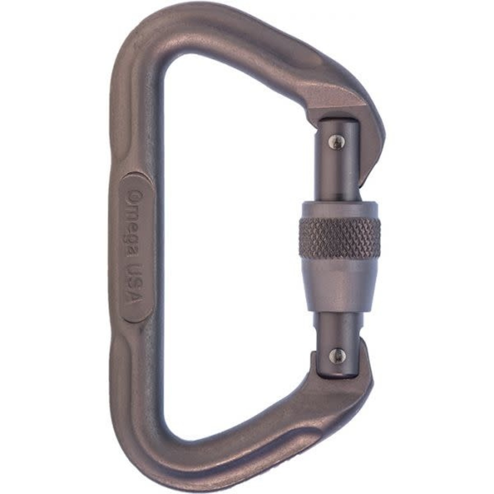 Copy of Omega Standard Locking D Carabiner Red Utah Whitewater Gear