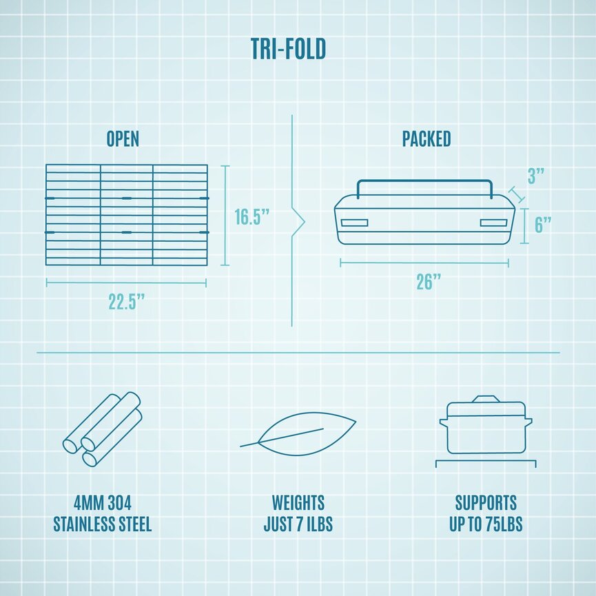 Fireside Outdoors Pop-Up Pit Grill Grate