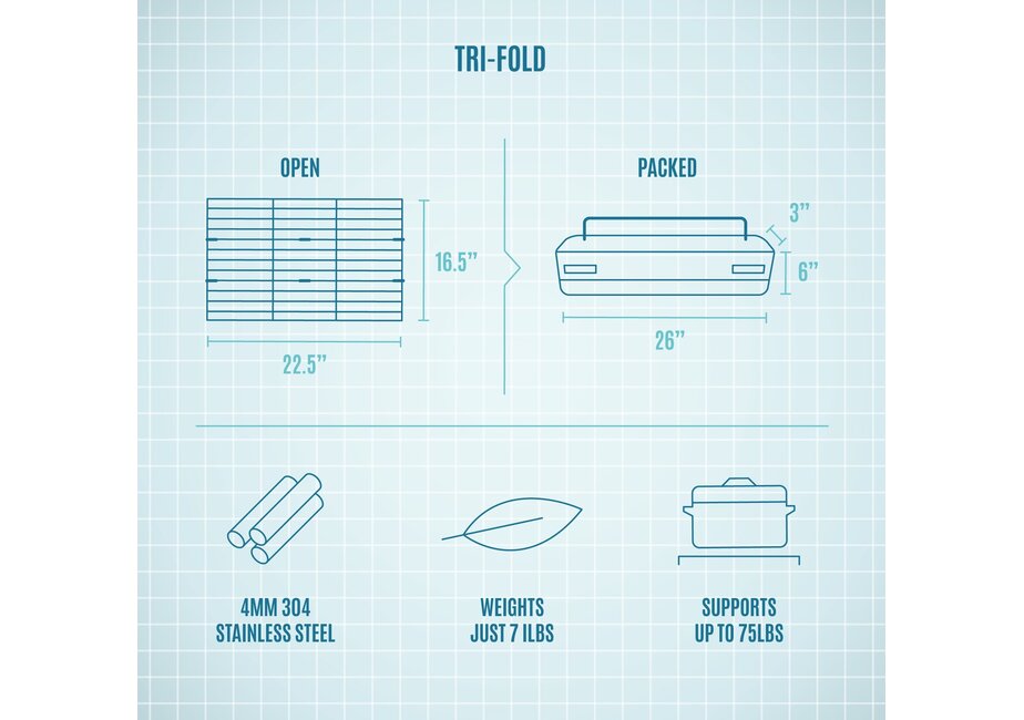 Fireside Outdoors Pop-Up Pit Grill Grate