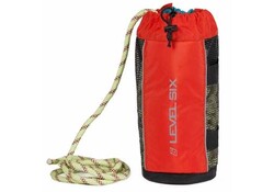 Level Six Quickthrow Pro - 3/8 static polypropylene floating rope - Orange