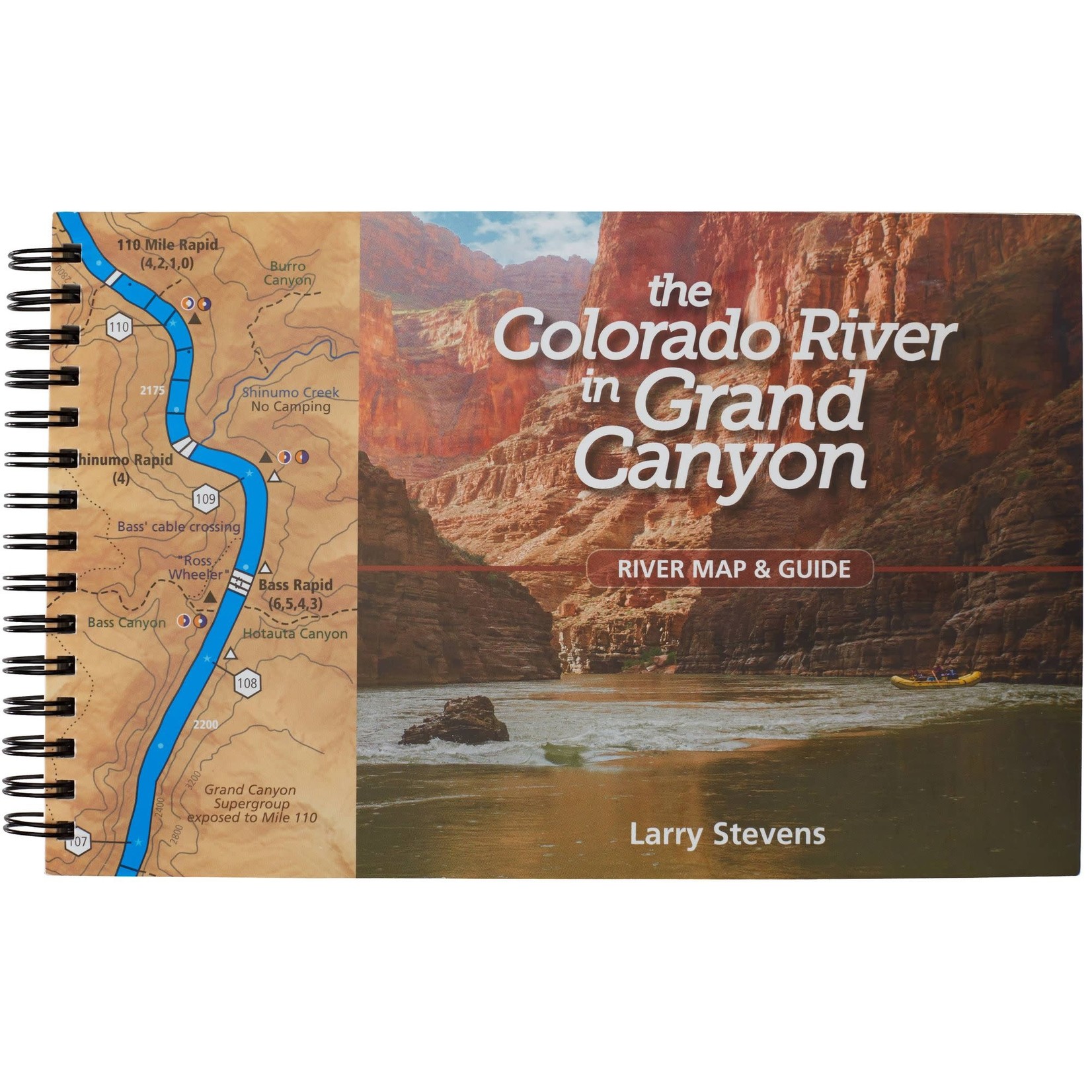 Larry Stevens The Colorado River in Grand Canyon River Map & Guide