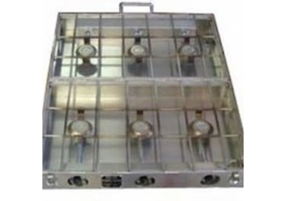 Partner Steel 6 Burner 26" stove w/ Break-apart Hinge