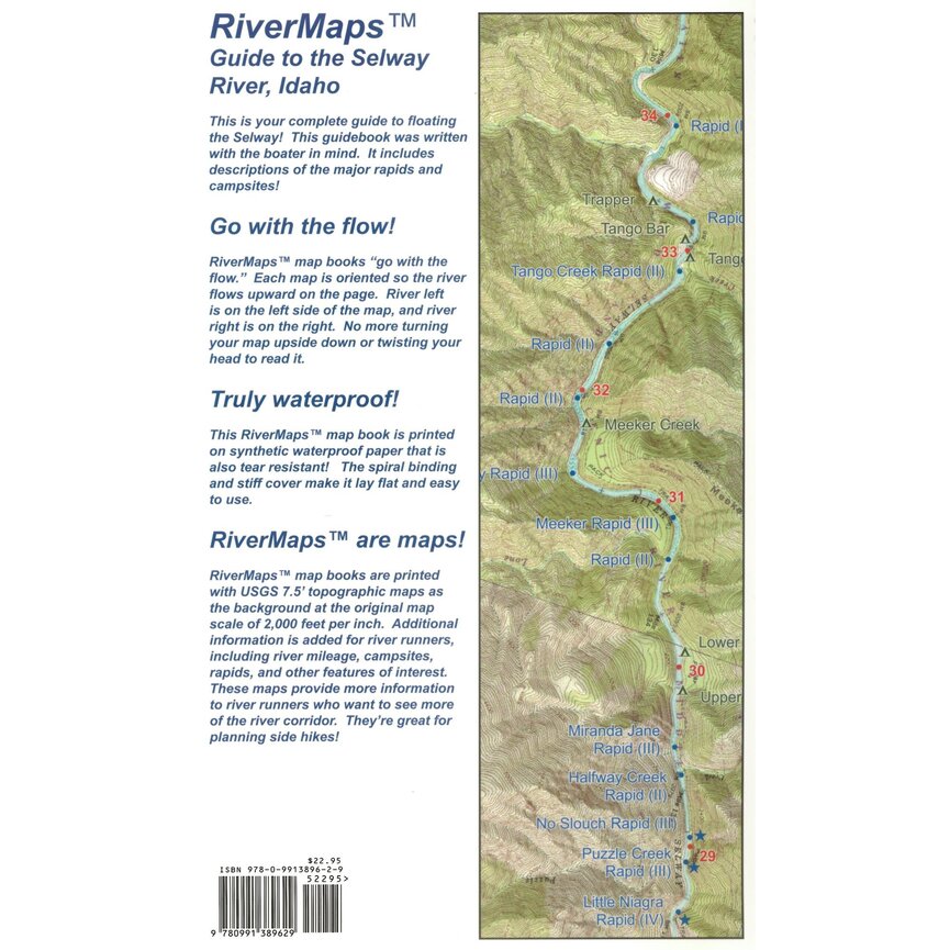 RiverMaps Selway River Guide Book