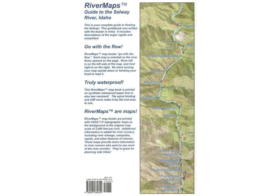 RiverMaps Selway River Guide Book