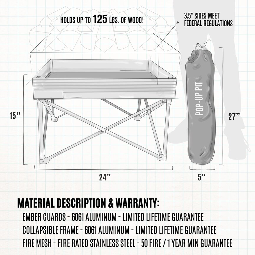 Fireside Outdoor Pop-Up Pit