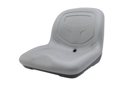 High-Back Padded Drain Hole Seat