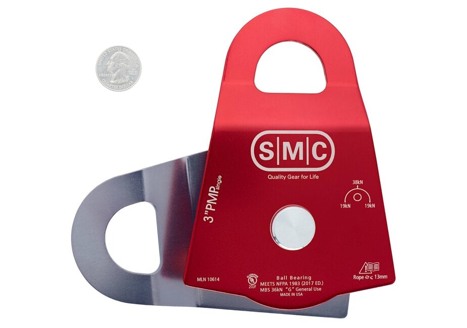 3" Single Aluminum Prusik Minding Pulley "PMP"