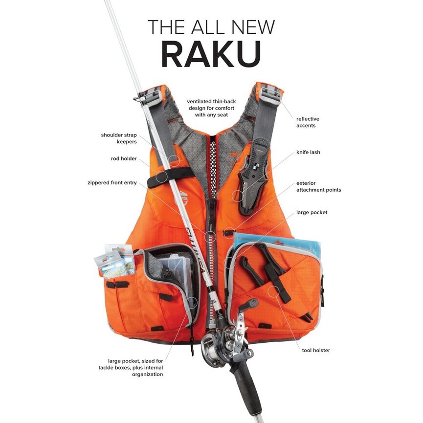 NRS Raku Fishing PFD ** Closeout**