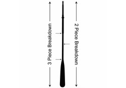 MXS-G Oar Counter Balance Shaft w/Wrap & Stop