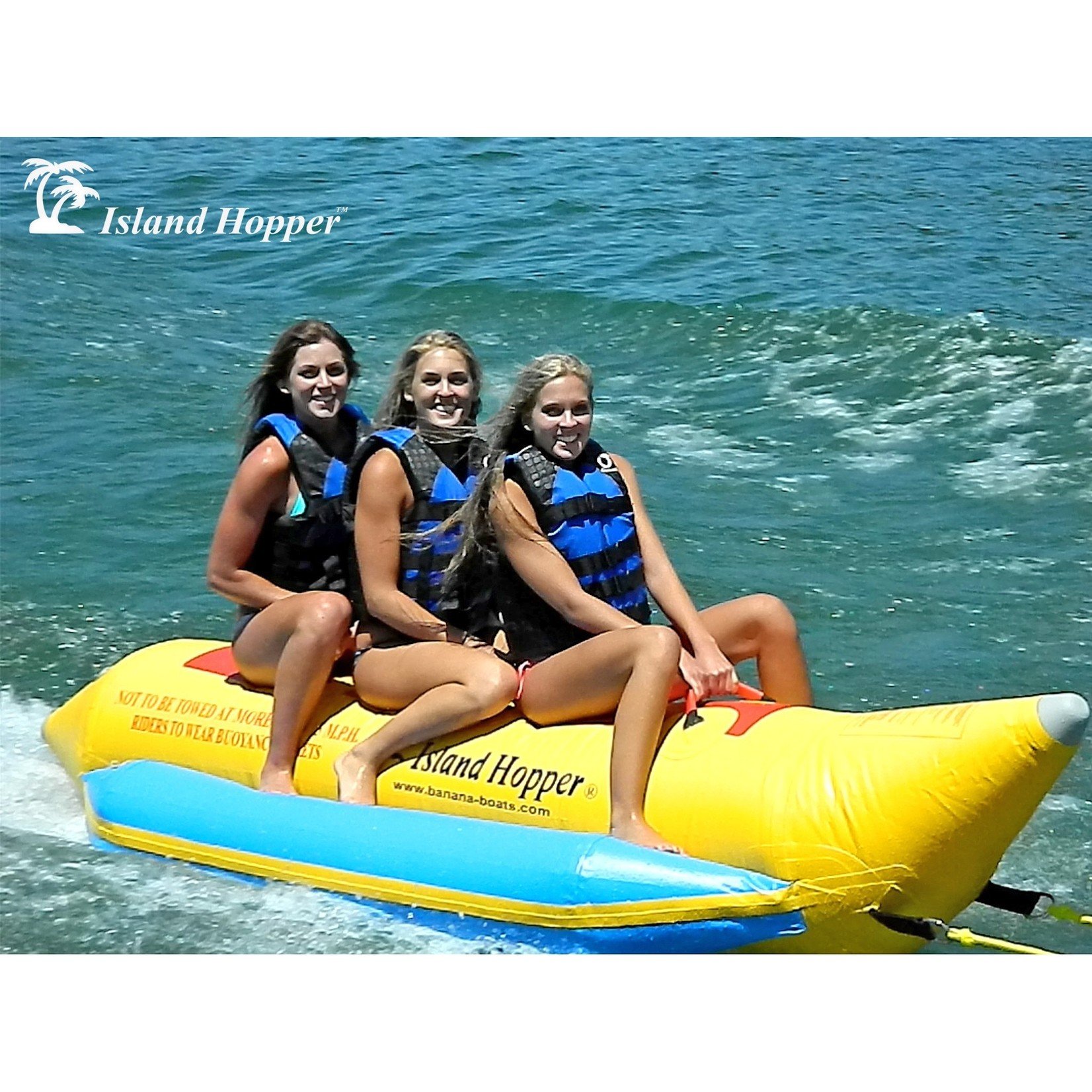 Island Hopper Island Hopper "Heavy Recreational" 3 Passenger Banana Boat