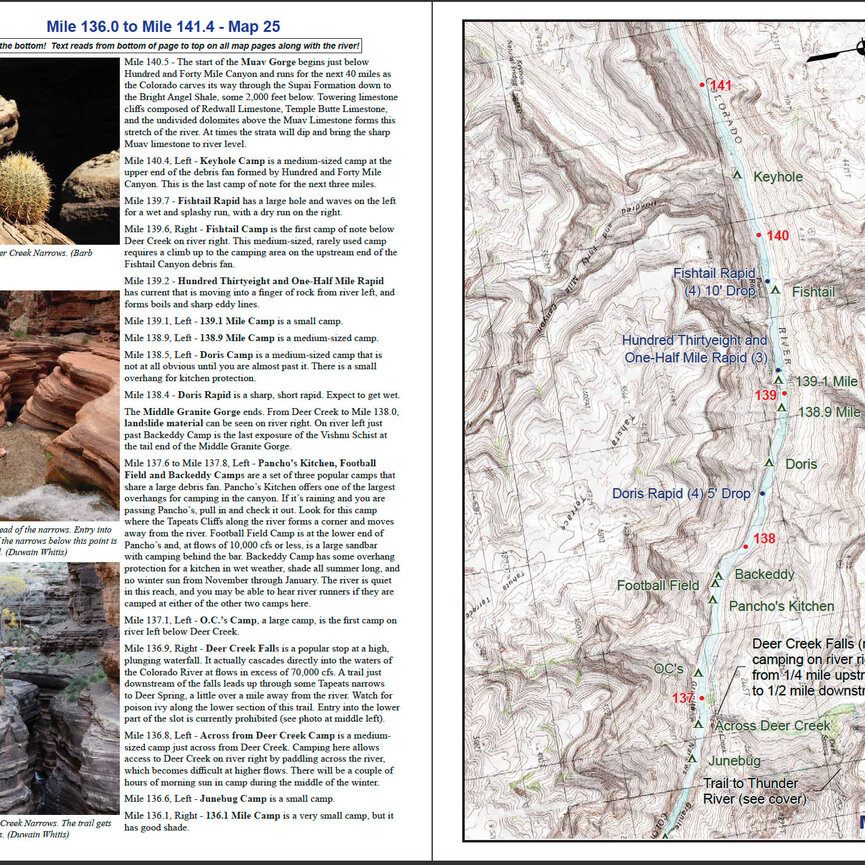 RiverMaps Colorado River in the Grand Canyon 8th Ed. Guide Book