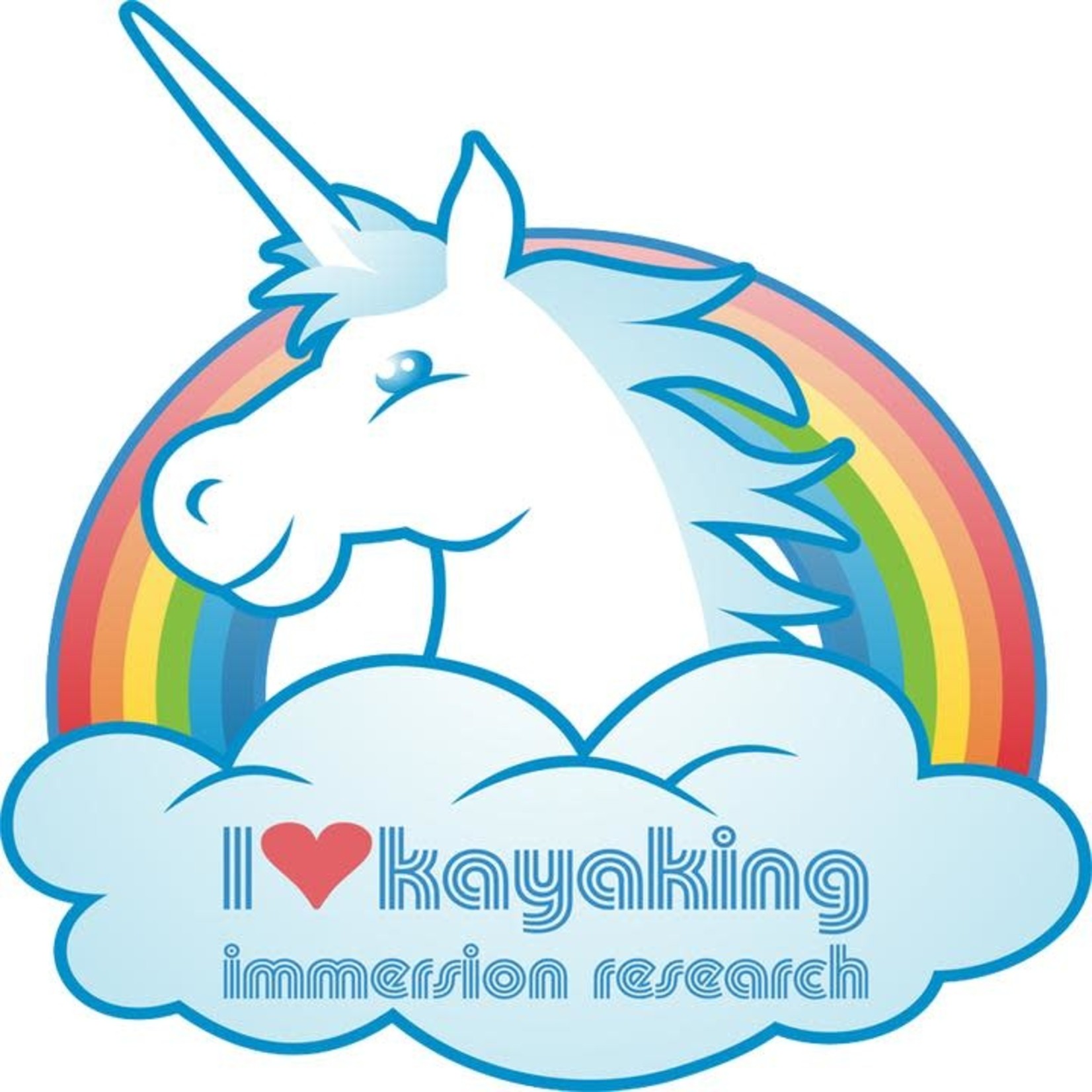 Immersion Research IR I Love Kayaking  (And More!) Sticker