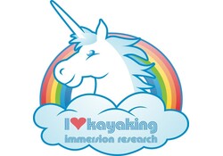 IR I Love Kayaking  (And More!) Sticker