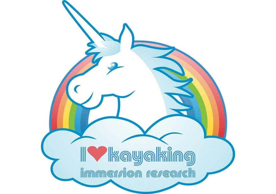 IR I Love Kayaking  (And More!) Sticker