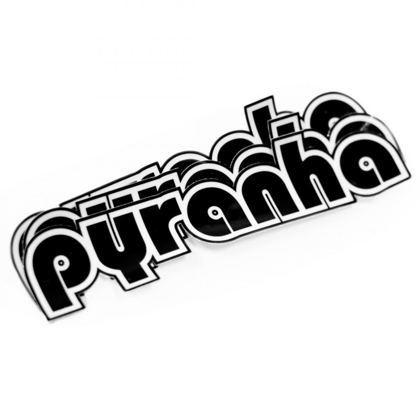 Pyranha Pyranha Text Logo Stickers