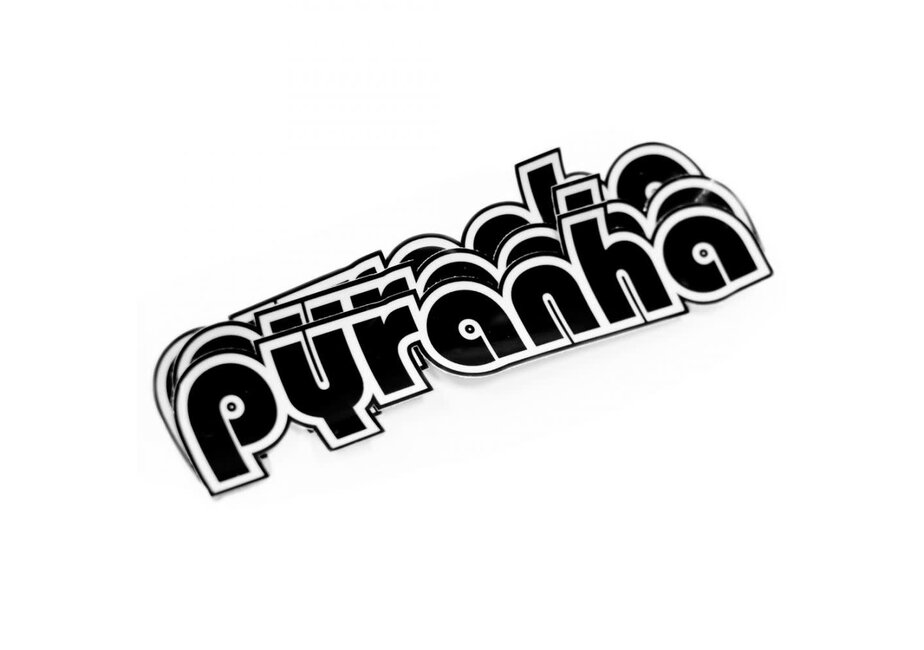 Pyranha Text Logo Stickers