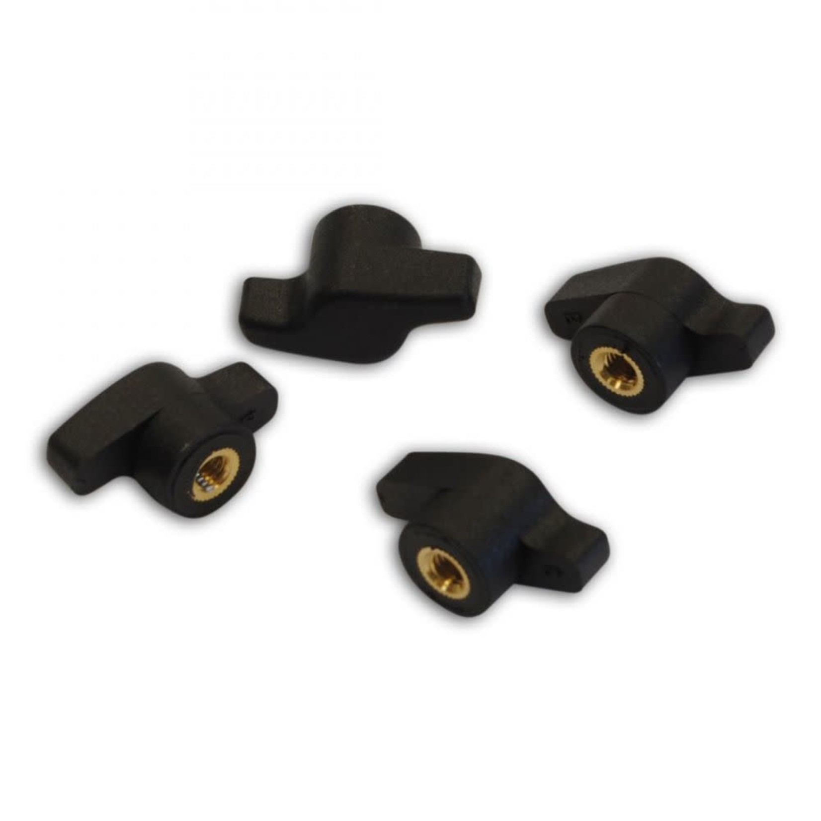 Pyranha Pyranha Brass Centerd Wingnuts 4 Pack