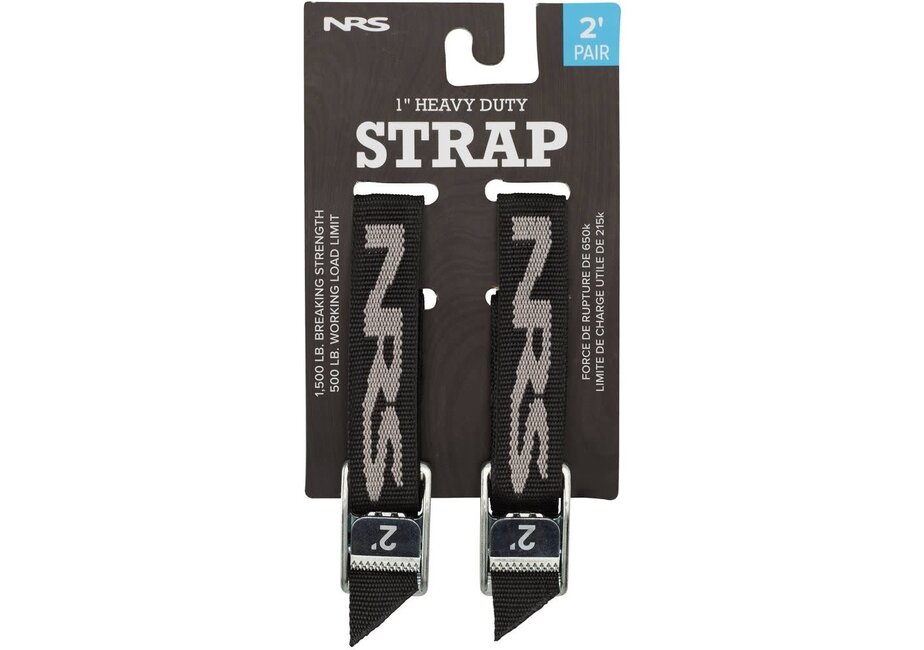 NRS 1" HD Tie-Down Straps Stealth Black