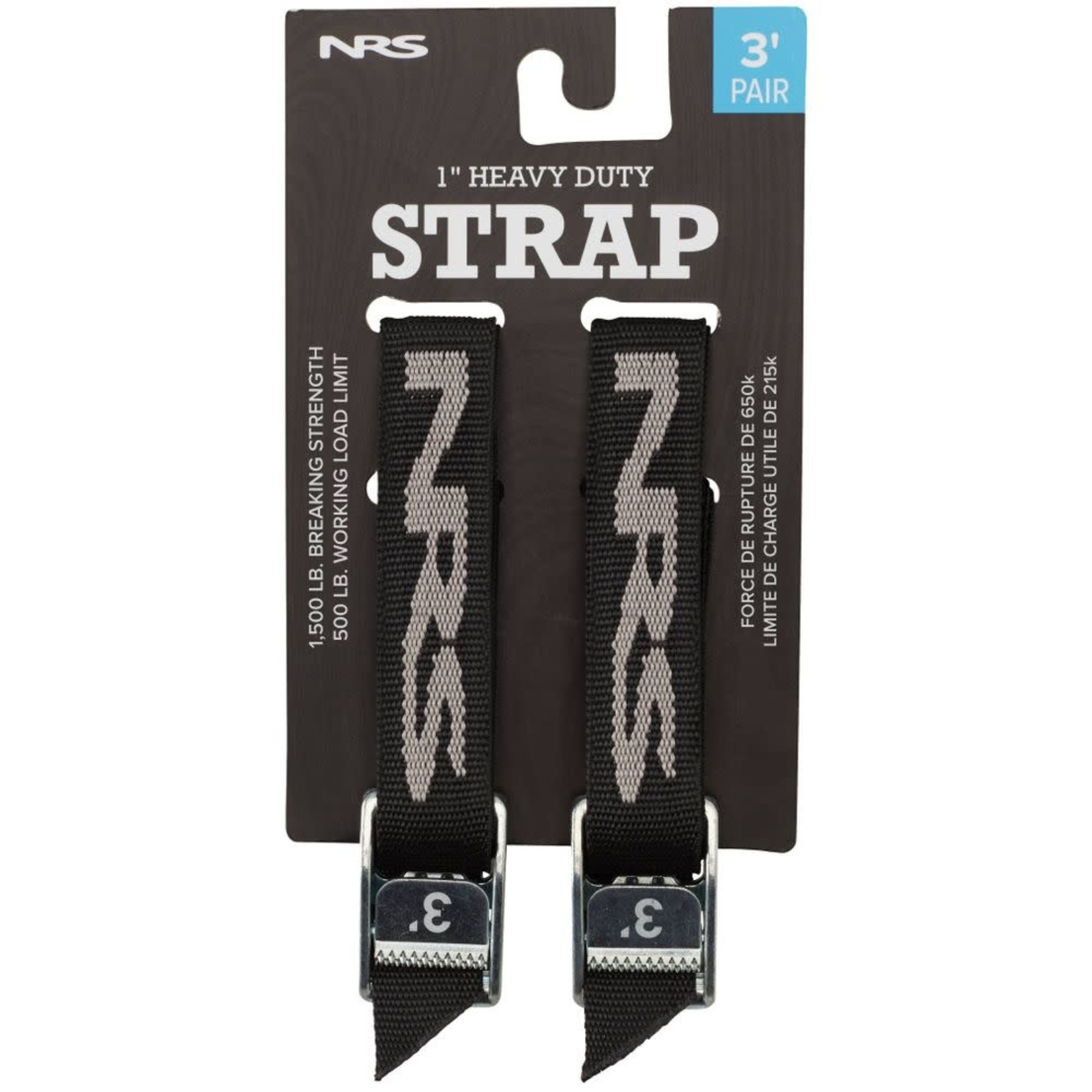 NRS NRS 1" HD Tie-Down Straps Stealth Black