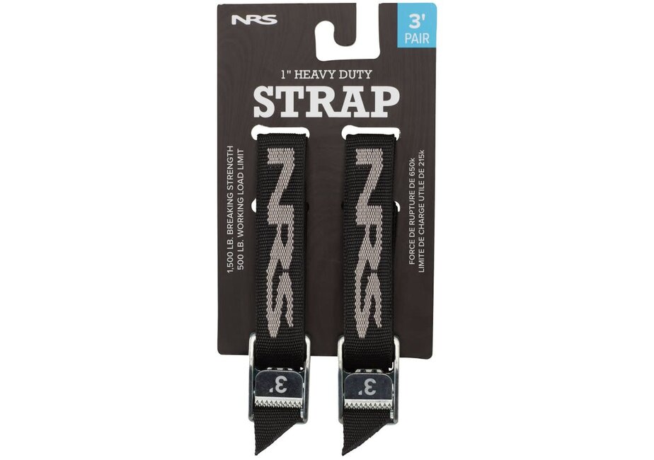 NRS 1" HD Tie-Down Straps Stealth Black