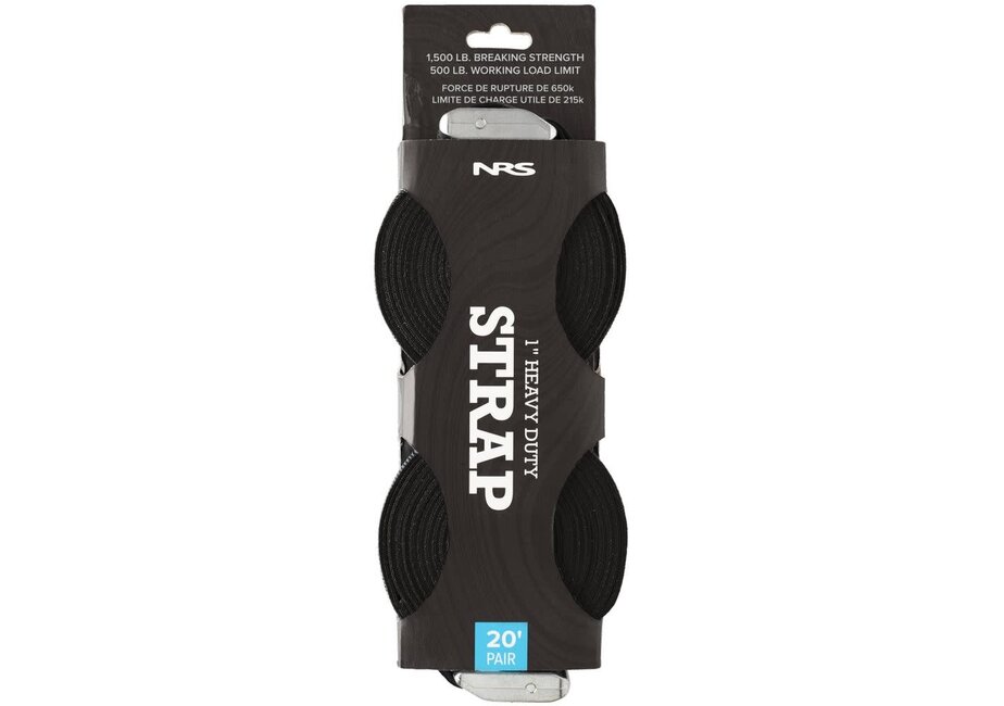 NRS 1" HD Tie-Down Straps Stealth Black