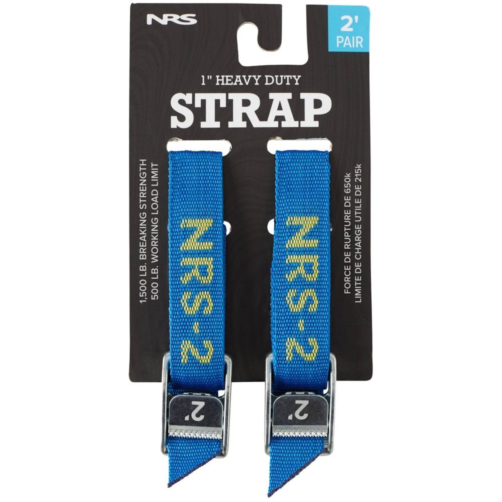 15 Feet Long NRS 1" Long Heavy Duty Tie Down Boating and Kayaking Strap Pair 