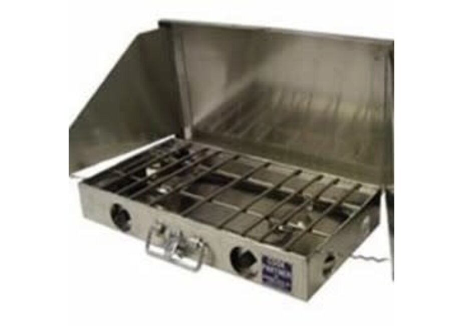 Partner Steel 2 Burner 22" Cook Partner Stove with Windscreen
