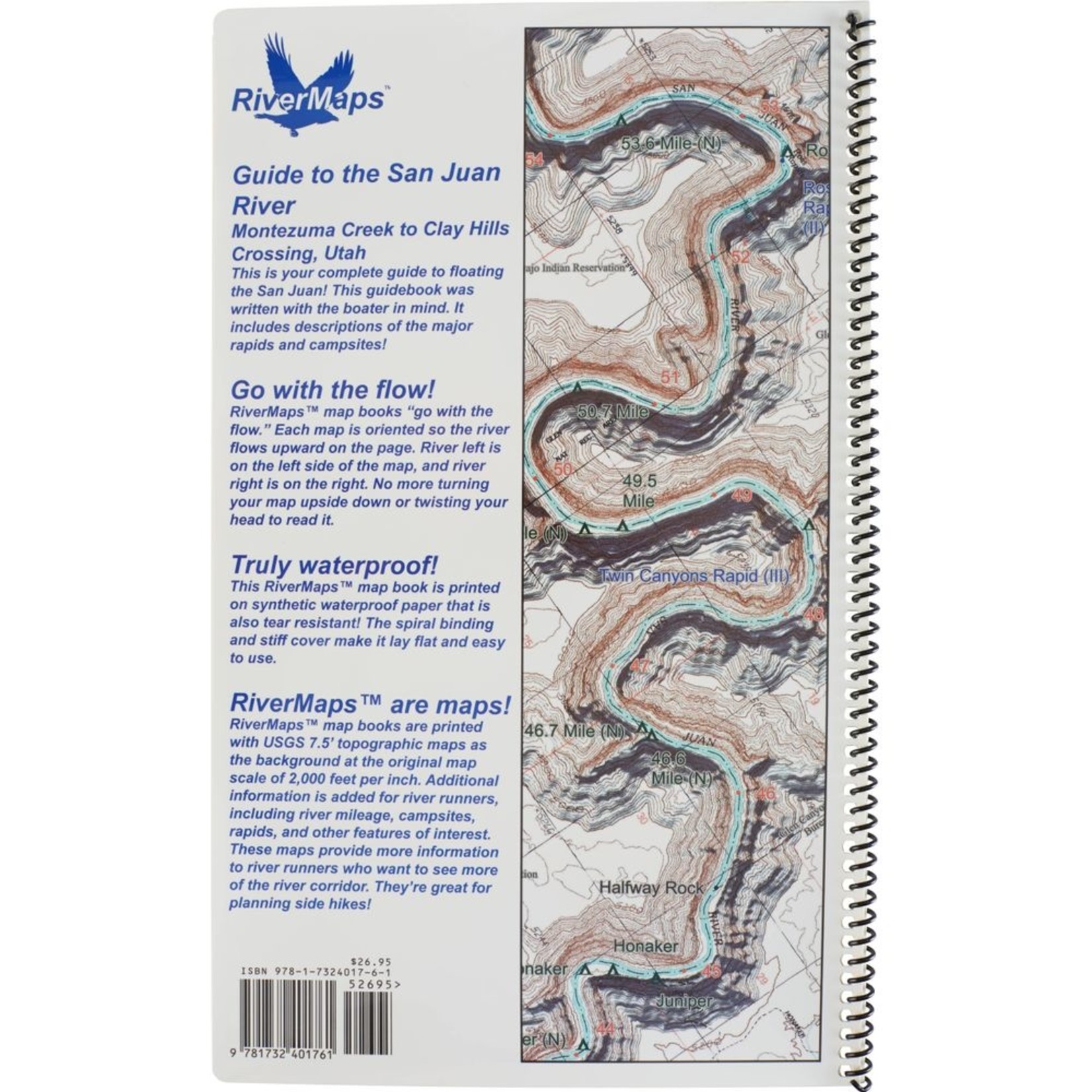 Rivermaps RiverMaps San Juan River 4th Edition Guide Book