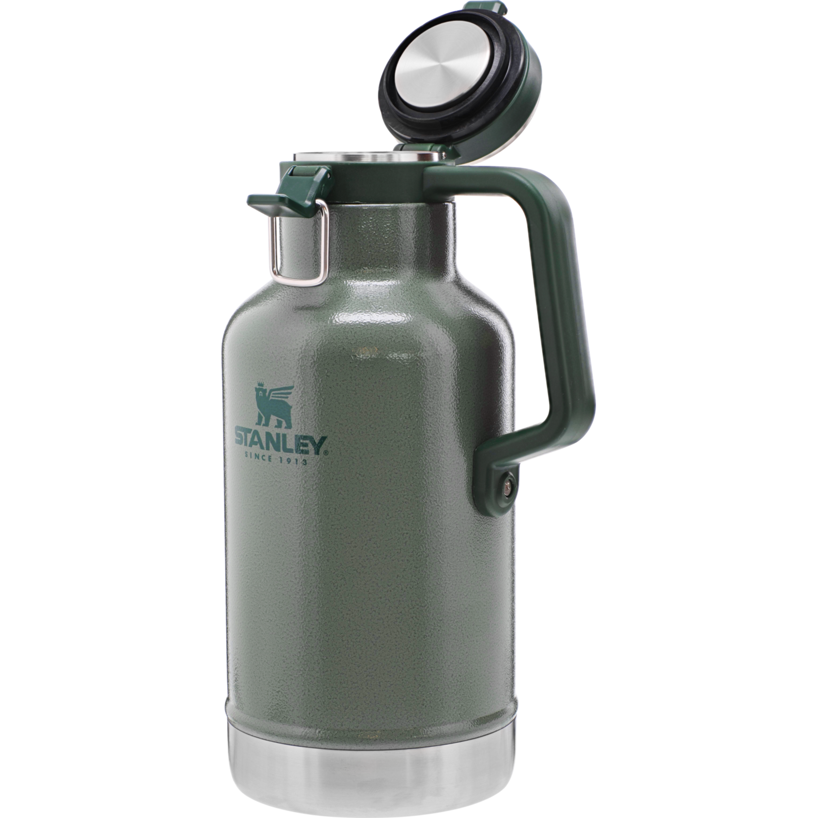 Stanley Built for Life since 1913 metal green thermos 1.1qt with handle NO  CUP