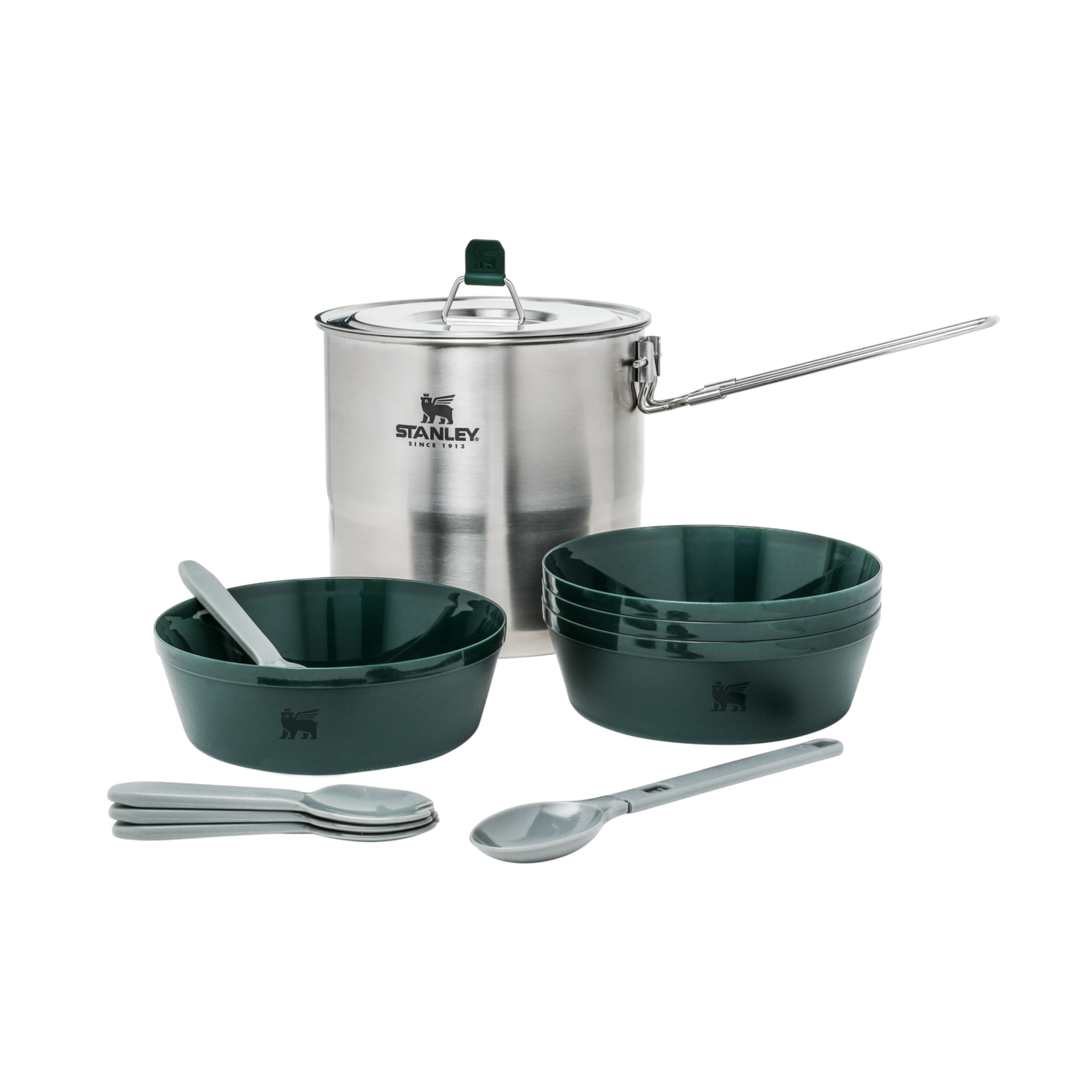Stanley Camping Cookware Set for Four, 21 Piece Nesting Set