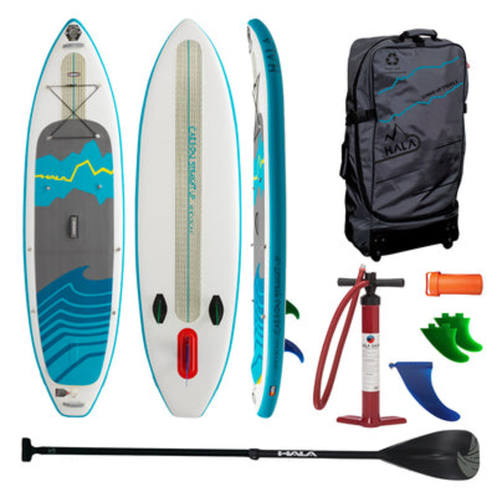 Hala Hala Carbon Straight Up Inflatable SUP Kit