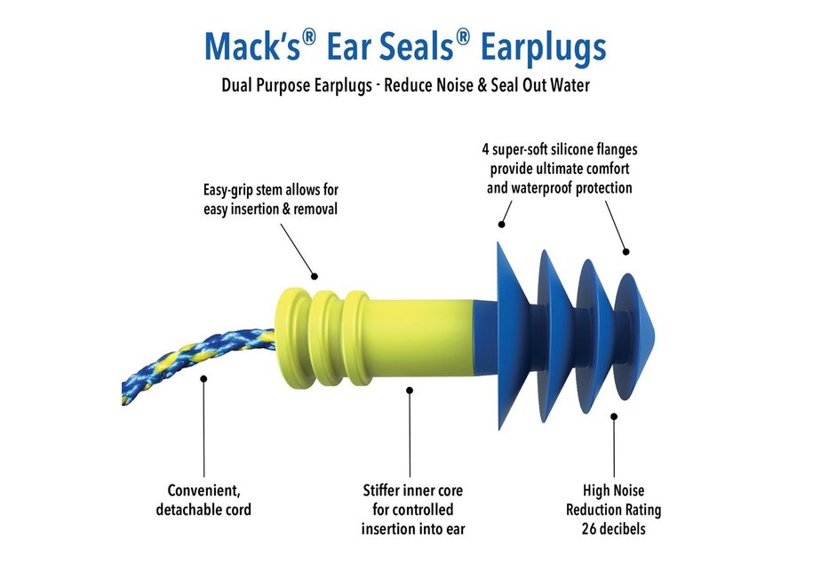 Mack's Ear Seals Ear Plugs
