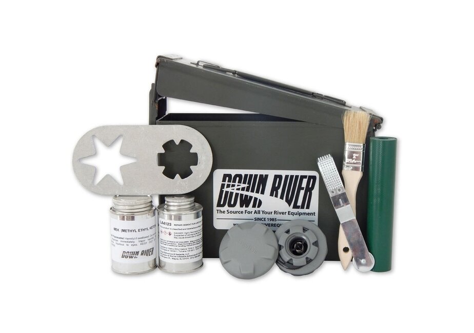 PVC and Urethane Inflatable Boat Repair Kit Deluxe