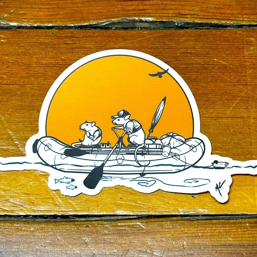 Marcus Cline River Rat Sticker