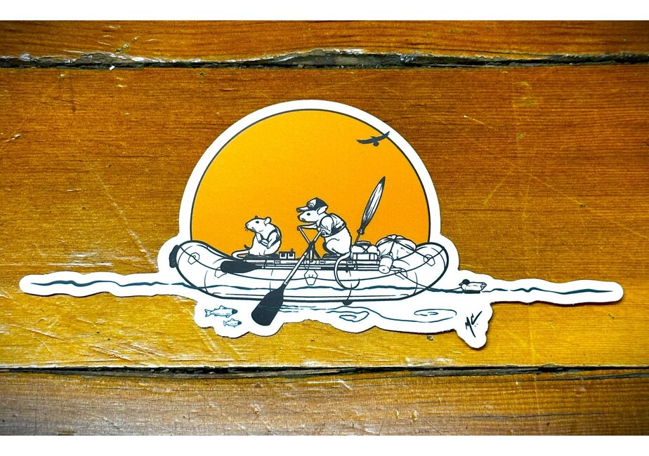 Marcus Cline River Rat Sticker