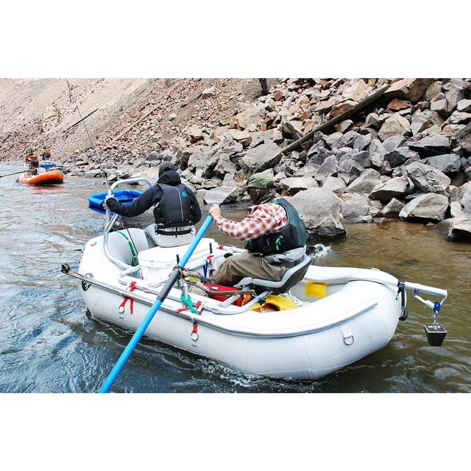 Down River Equipment Down River Taylor LD 2-Bay Raft Fishing Frame-One Arm Anchor System