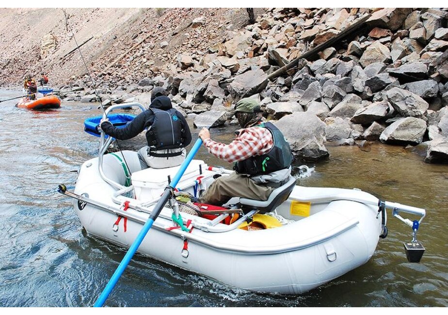 Down River Taylor LD 2-Bay Raft Fishing Frame-One Arm Anchor System