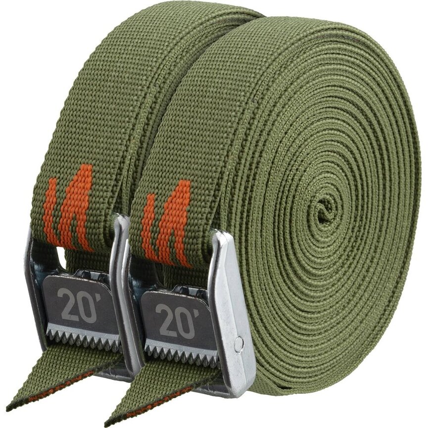 NRS 1" HD Tie-Down Straps Forest Green - Closeout*