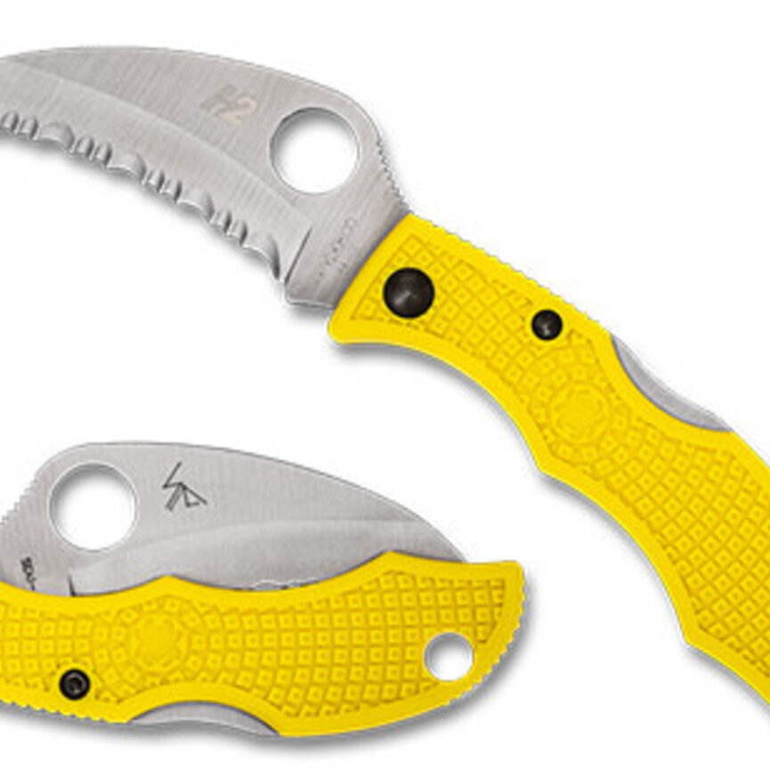 Spyderco Ladybug® 3 Salt® Hawkbill FRN Yellow