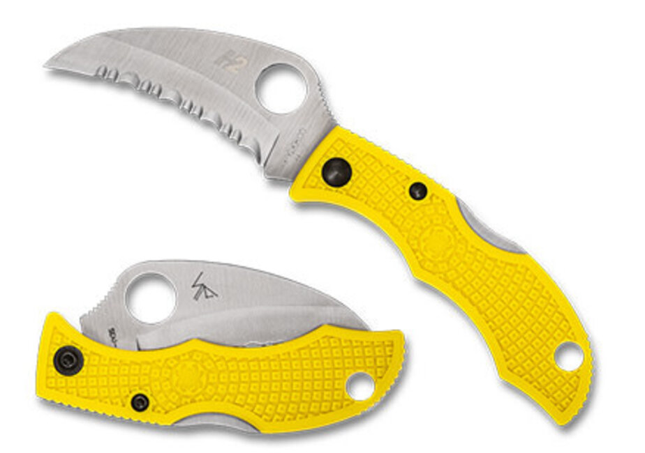 Spyderco Ladybug® 3 Salt® Hawkbill FRN Yellow