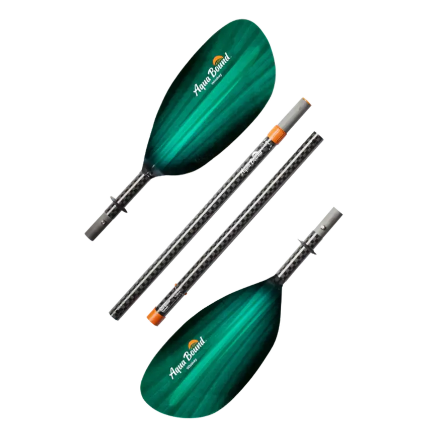 Aqua Bound Whiskey Fiberglass 4-Piece Straight Shaft Kayak Paddle