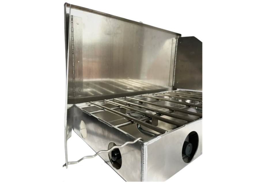 Partner Steel 2 Burner 18" Stove with Windscreen