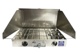 Partner Steel 2 Burner 18" Stove with Windscreen